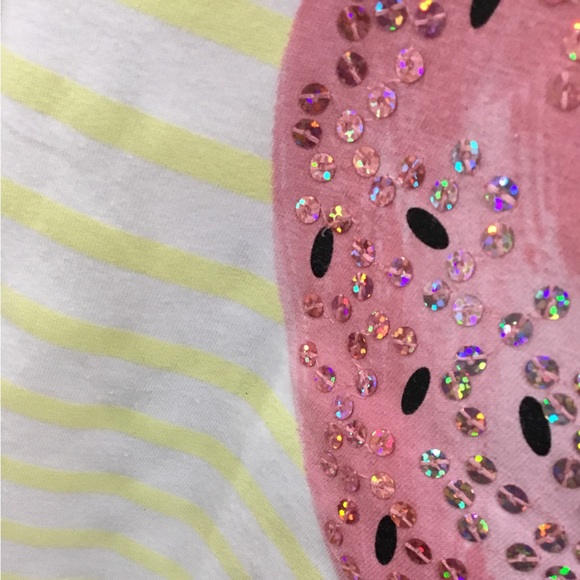 Cute Strawberry Yellow Striped T-Shirt for Kids - Picture 3 of 4